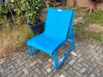 Lounge tuinstoelen, blauw, Ophalen, Gebruikt, Textileen, Stapelbaar