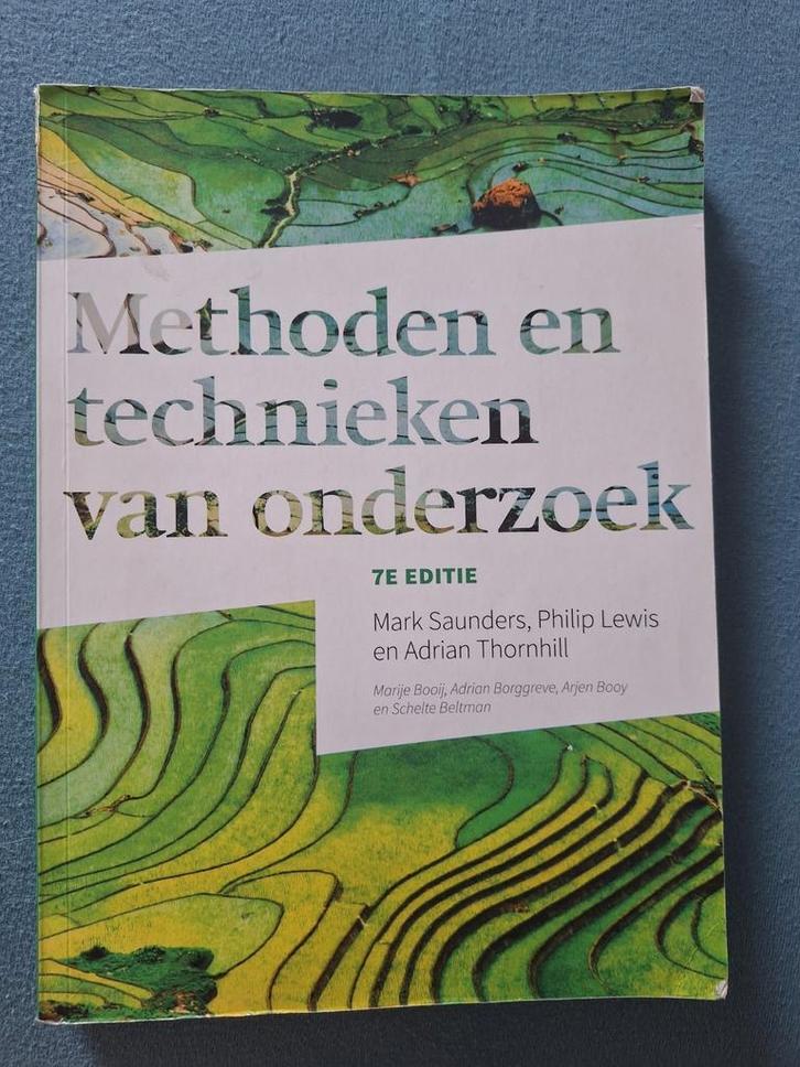 Methoden en technieken van onderzoek, 7e editie met MyLab NL, Boeken, Schoolboeken, Zo goed als nieuw, Nederlands, Overige niveaus