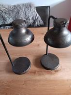 2 metalen sfeerlampen, Ophalen of Verzenden, Zo goed als nieuw, Metaal, Minder dan 50 cm