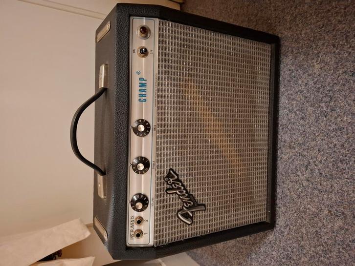 Fender Champ Silverface 1978, Muziek en Instrumenten, Versterkers | Bas en Gitaar, Zo goed als nieuw, Gitaar, Minder dan 50 watt