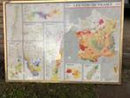 Oud landkaart van frankrijk, Ophalen of Verzenden, Gelezen, 1800 tot 2000, Landkaart