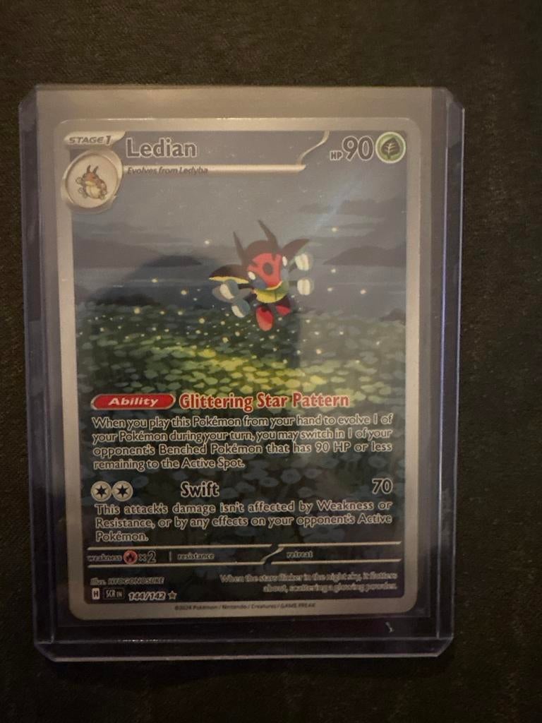 Ledian - Pokémon kaart, Ophalen of Verzenden, Zo goed als nieuw, Losse kaart