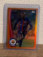 Ousmane Dembele Topps Barcelona Team Set 2023 Orange /25 BA4, Hobby en Vrije tijd, Stickers en Plaatjes, Ophalen of Verzenden