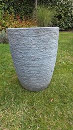Grijze bloempot, Tuin en Terras, Bloempotten, Ophalen, Kunststof, Gebruikt, Tuin
