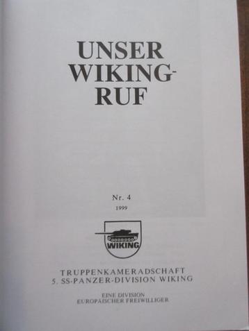 Unser WIKING Ruf Nr.4 5. SS-Panzer Division Truppenkameradsc beschikbaar voor biedingen