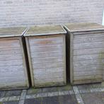Kliko systeem container ombouw 3 stuks hout, Ophalen