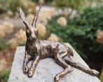 HAAS / bronzen beeld / tuinbeeld, Dierenbeeld, Nieuw, Info@huisentuindecoratiemarie.nl, Huis en tuin decoratie marie