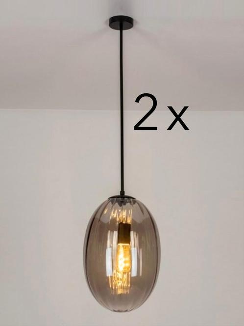 Twee prachtige nieuwe Lumidora hanglampen 73273 JOWIN, Huis en Inrichting, Lampen | Hanglampen, Nieuw, Minder dan 50 cm, Glas