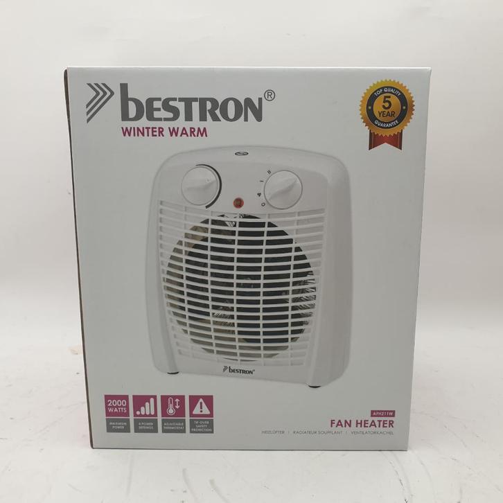 Bestron Ventilatorkachel AFH211W || Nu Voor maar €14.99, Spelcomputers en Games, Games | Atari, Overige modellen, Racen en Vliegen