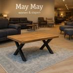 Salontafel rechthoekig 110 mangohout Direct/Leverbaar E-7257, Huis en Inrichting, Tafels | Salontafels, Ophalen, 100 tot 150 cm