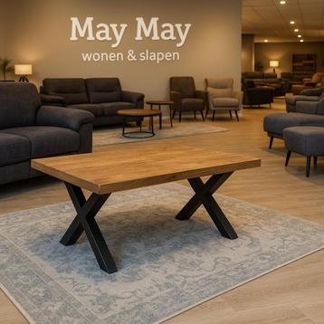 Salontafel rechthoekig 110 mangohout Direct/Leverbaar E-7257 beschikbaar voor biedingen