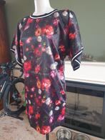 Melli Mello nieuwe bloemen top shirt S 36 Gratis Verzenden !, Kleding | Dames, Verzenden, Zwart, Nieuw, Korte mouw