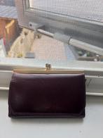 Donkerrode knip portemonnee, Ophalen of Verzenden, Zo goed als nieuw, Rood, Met knipsluiting