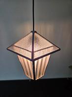 Hanglamp vintage, glas, meerdere glassoorten, Huis en Inrichting, Ophalen of Verzenden, Gebruikt, Glas, Minder dan 50 cm