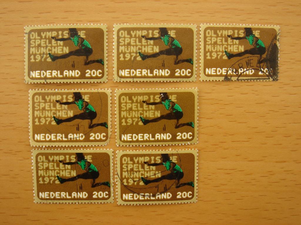 Olympische Spelen 1972 13x  NVPH 1012 en 1013   , Postzegels en Munten, Postzegels | Nederland, Ophalen of Verzenden, Na 1940