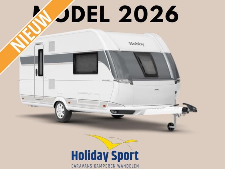 Hobby Excellent 460 SL Model 2026, Caravans en Kamperen, Caravans, Bedrijf, tot en met 3, 1000 - 1250 kg, Treinzit, Hobby, 2 aparte bedden