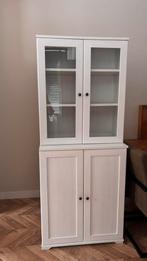 Witte ikea vitrine kast, Ophalen, 50 tot 100 cm, Zo goed als nieuw, 150 tot 200 cm