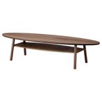 Ikea Stockholm, walnootfineer, 180x59 cm salontafel ovaal, Huis en Inrichting, Tafels | Salontafels, Zo goed als nieuw, Minder dan 50 cm