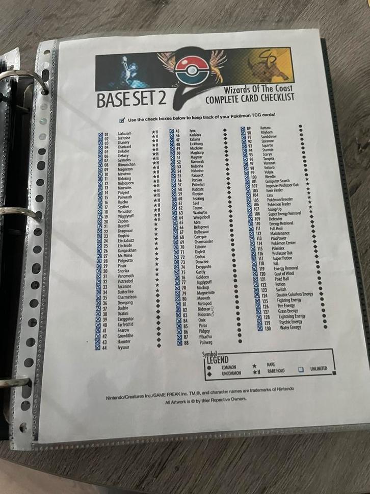 Base set 2 Wotc complete set, Hobby en Vrije tijd, Verzamelkaartspellen | Pokémon, Zo goed als nieuw, Meerdere kaarten, Foil, Ophalen of Verzenden