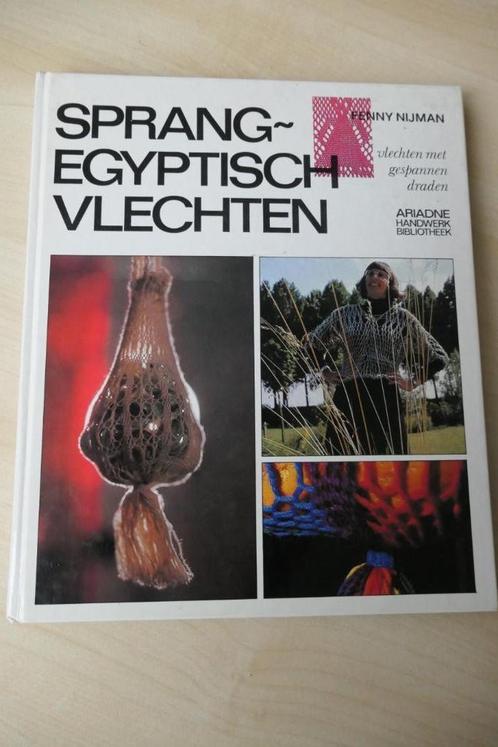 Sprang~ Egyptisch vlechten - Fenny Nijman, Hobby en Vrije tijd, Breien en Haken, Zo goed als nieuw, Patroon of Boek, Ophalen of Verzenden