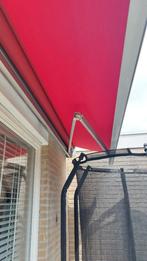 Elektrisch zonnescherm 5 meter breed, Tuin en Terras, Ophalen, Gebruikt, Knikarmscherm, Elektrisch