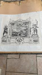 Grote gravure 1872, Antiek en Kunst, Kunst | Etsen en Gravures, Ophalen of Verzenden