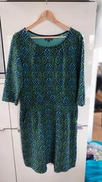King Louie jurk, model Mona. Maat M. Groen/blauw, Maat 38/40 (M), Ophalen of Verzenden, Zo goed als nieuw, Knielengte