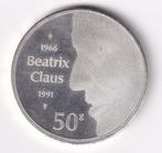 50 Gulden 1991 Ruim Zeer Fraai, Postzegels en Munten, Munten | Nederland, Verzenden, Koningin Beatrix, Zilver, Losse munt
