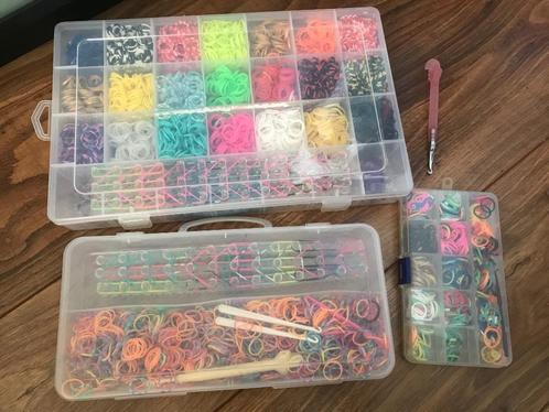7000 Loom elastiekjes loombandjes met weefhak en S-clips, Hobby en Vrije tijd, Kralen en Sieraden maken, Nieuw, Overige typen