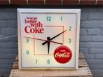 Vintage Coca-Cola Reclame Wandklok, Verzamelen, Merken en Reclamevoorwerpen, Ophalen, Reclamebord, Gebruikt, .