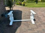 Kloostertafel poot 158.5 bij 72.5, Huis en Inrichting, Tafels | Eettafels, Ophalen, Gebruikt, 50 tot 100 cm, Vijf personen of meer