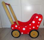 Houten poppenwagen met bijpassend dekentje., Kinderen en Baby's, Speelgoed | Poppen, Ophalen, Gebruikt, Overige typen