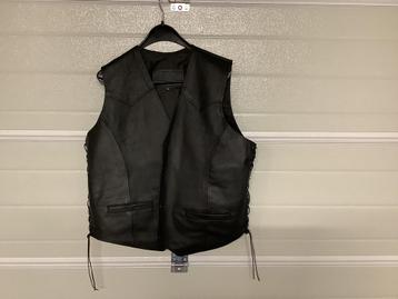Leren motorvest zgan XXL beschikbaar voor biedingen