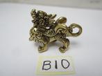 Oude chinees /chinese bronze hanger fu dog,B10, Ophalen of Verzenden, Gebruikt, Overige materialen