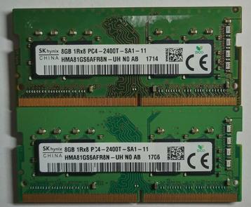 16GB DDR4 2x8GB PC4-19200 2400MHz Hynix Sodimm 1706 1714 beschikbaar voor biedingen