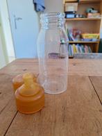 Glazen fles met natuurrubber speen en deksel, Ophalen, Zo goed als nieuw, Overige typen