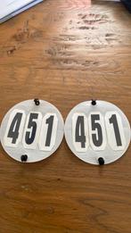 Wedstrijdnummers voor aan dekje of hoofdstel, Dieren en Toebehoren, Paarden en Pony's | Overige Paardenspullen, Ophalen of Verzenden