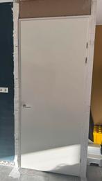 Hardhouten kozijn opdek met Svedex gelakte deur, Ophalen, Zo goed als nieuw, Binnendeur, 215 cm of meer