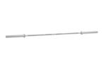 Olympische Barbell met gewichten met rubberen coating, Sport en Fitness, Fitnessmaterialen, Ophalen of Verzenden