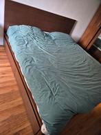 Ikea Malm bed 180x200 met *4* lades, Ophalen, Gebruikt, Bruin, Tweepersoons
