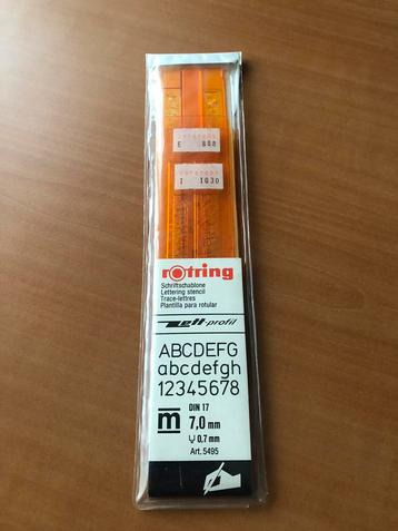 Rotring schrijfsjablonen beschikbaar voor biedingen