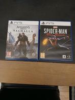 Assassins creed valhalla & spiderman, Spelcomputers en Games, Games | Sony PlayStation 5, Ophalen of Verzenden, Zo goed als nieuw