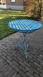 Tuintafel, Huis en Inrichting, Tafels | Eettafels, Ophalen of Verzenden, Zo goed als nieuw, Rond, Metaal