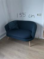 Donkerblauw Bankje - Stijlvol en Comfortabel, Ophalen, Tweepersoons, 75 tot 100 cm, Zo goed als nieuw