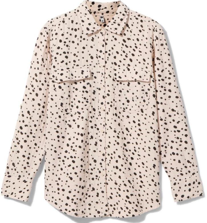 Hema polkadot  katoenen blouse nieuw  S, Kleding | Dames, Blouses en Tunieken, Nieuw, Maat 36 (S), Ophalen of Verzenden