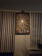 Industriële Wandklok - 90x60x8 cm, Huis en Inrichting, Woonaccessoires | Klokken, Ophalen of Verzenden, Zo goed als nieuw, Analoog