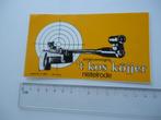 sticker oud Nistelrode T KOS KOJJER schietsport schietclub k, Verzamelen, Stickers, Verzenden, Zo goed als nieuw, Bedrijf of Vereniging