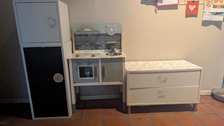 Leuke Speelkeuken met Koelkast!, Kinderen en Baby's, Speelgoed | Speelkeukens, Gebruikt, Speelkeuken, Hout, Ophalen