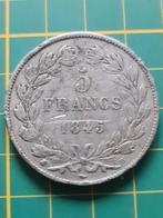 Franse 5 Francs 1845, Postzegels en Munten, Munten | Europa | Niet-Euromunten, Ophalen of Verzenden, Frankrijk, Losse munt, Zilver