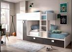 Prachtige ruime stapelbed met ingebouwde kledingkast, Ophalen of Verzenden, Zo goed als nieuw, Stapelbed